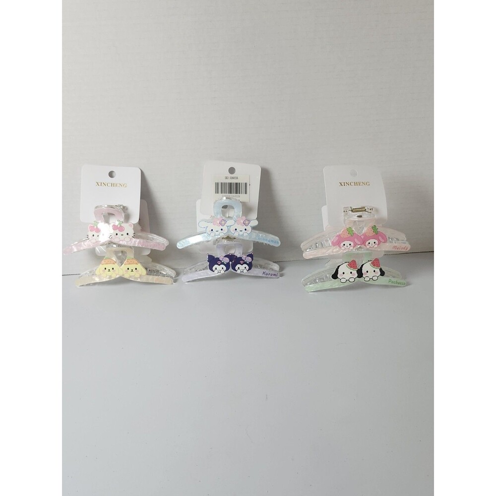 Lot Of 6 Claw Hair Clips